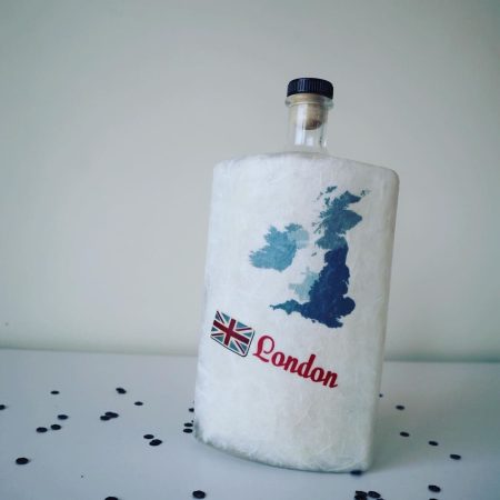 Διακοσμητικό Μπουκάλι ή προς Χρήση με την σημαία της Αγγλίας