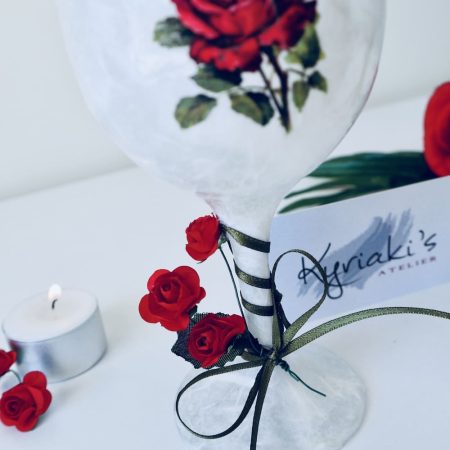 Χειροποίητα κεριά με λουλούδια, Λουλούδια κόκκινα και ροζ, διακόσμηση με λουλούδια, διακόσμηση με τριαντάφυλλα