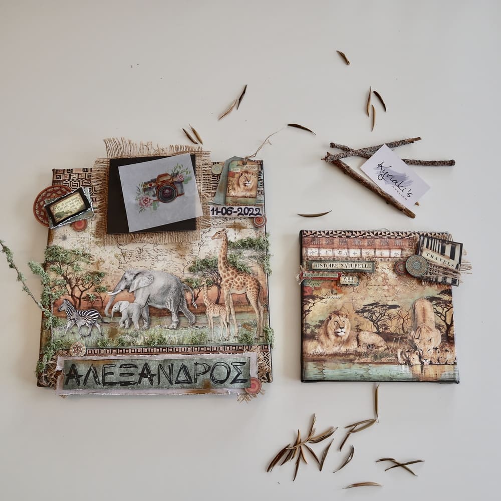 Πίνακες με θέμα τα ζώα της Σαβάνας, Αφρικάνικκη Διακόσμηση, Εθνικ στυλ διακοσμητικά τοίχου